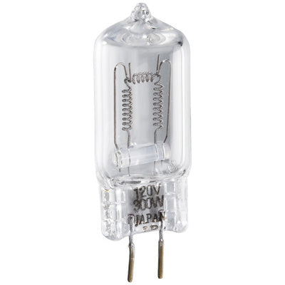Ushio 1001762 JCD120V-300W - Halogen - 300W - 120V - G6.35 Base - Clear - 10ct